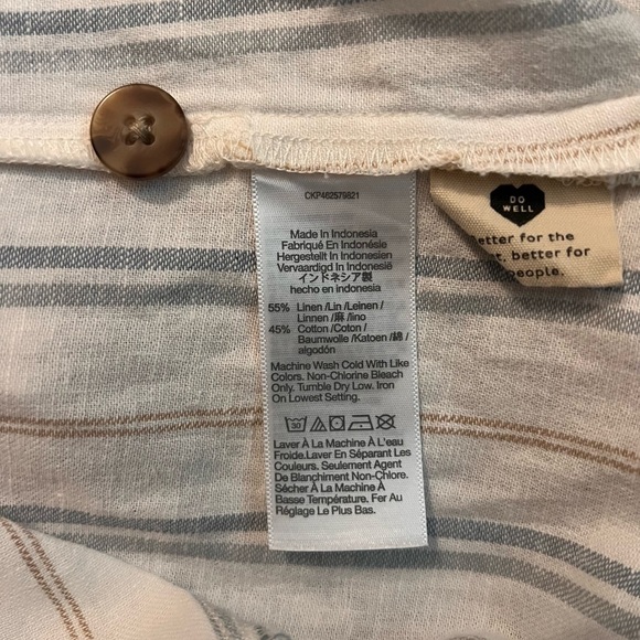 Madewell Linen-Cotton Princess-Seamed Midi Dress in Stripe
Size XL - Picture 2 of 9